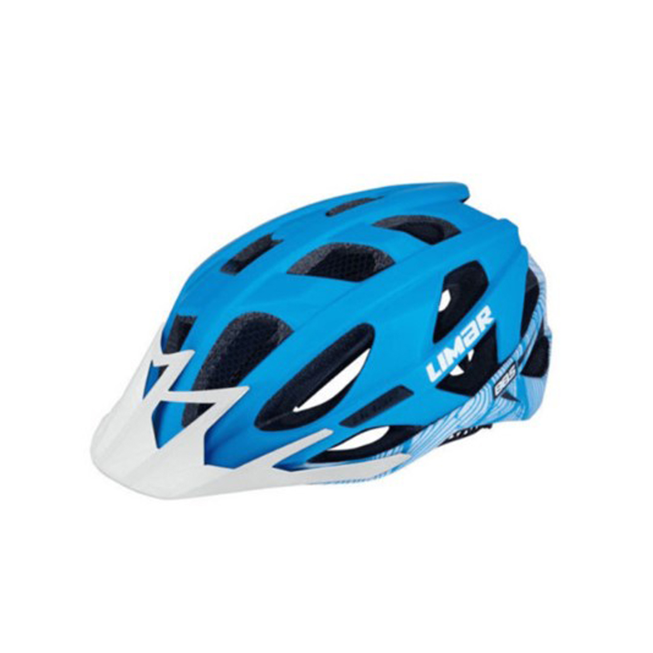 Levně LIMAR Cyklistická přilba - 885 MTB - bílá/modrá (50–55 cm)