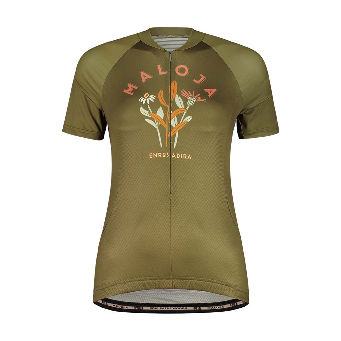 
                MALOJA Cyklistický dres s krátkým rukávem - GANESM. 1/2 LADY - zelená M
            