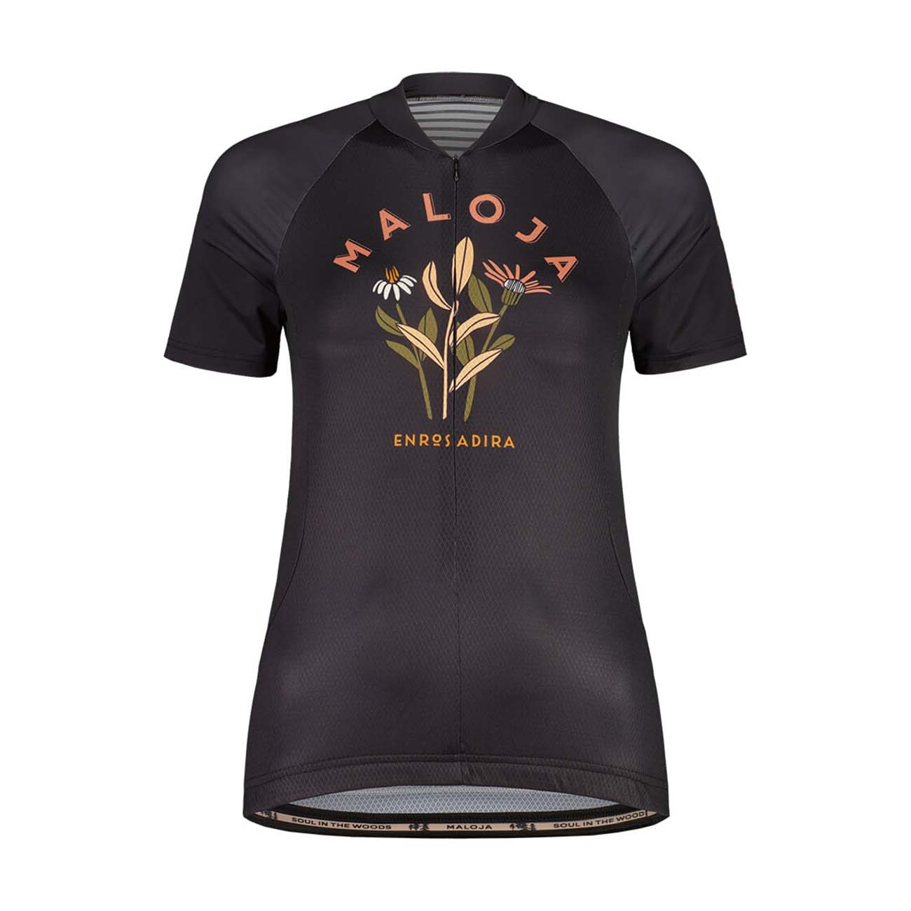 
                MALOJA Cyklistický dres s krátkým rukávem - MALOJA GANESM. 1/2 - černá L
            