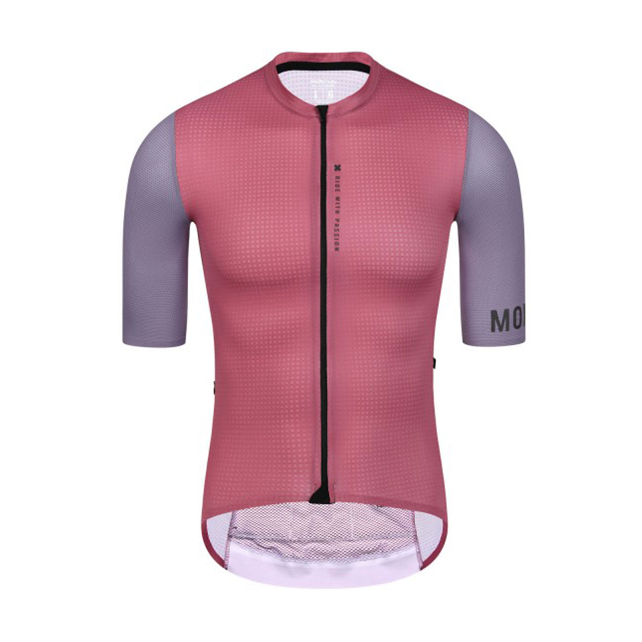 
                MONTON Cyklistický dres s krátkým rukávem - CHECHEN - červená/fialová
            