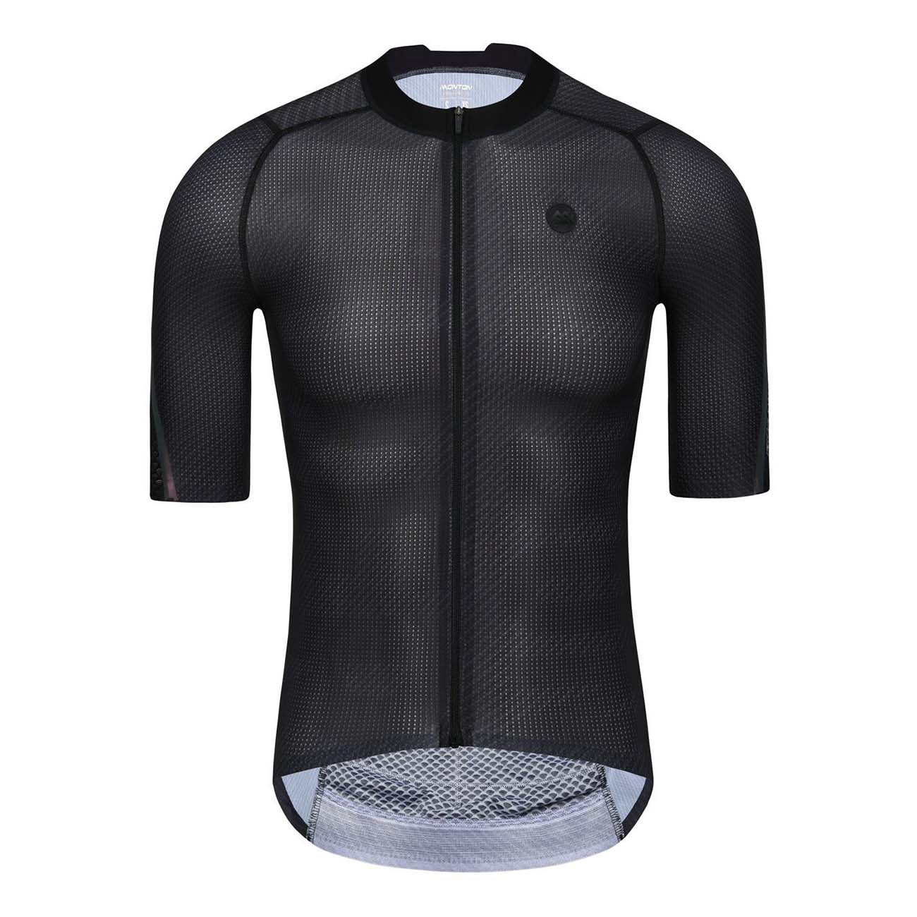 
                MONTON Cyklistický dres s krátkým rukávem - PRO CARBONFIBER - černá XS
            