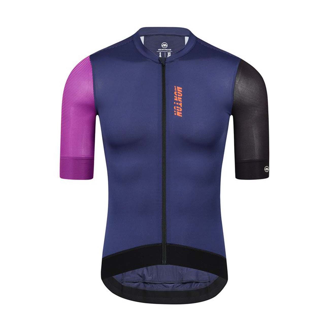 MONTON Cyklistický dres s krátkým rukávem - TRAVELER EVO - fialová/modrá/černá S