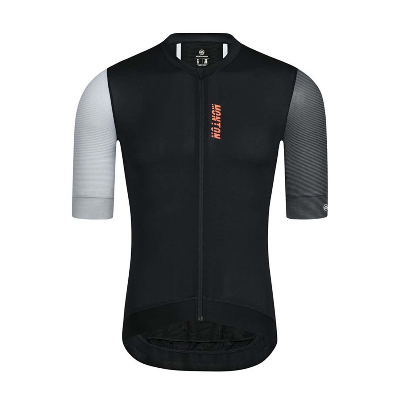 
                MONTON Cyklistický dres s krátkým rukávem - TRAVELER EVO - šedá/bílá/černá XS
            