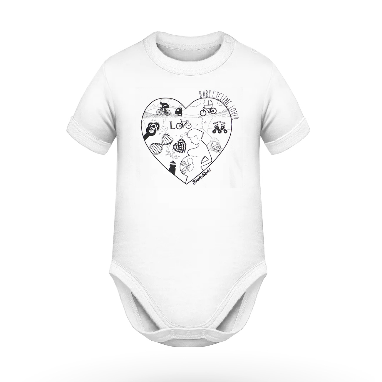 
                dětské body - BABY CYCLING LOVER - bílá 6-12 MONTHS
            