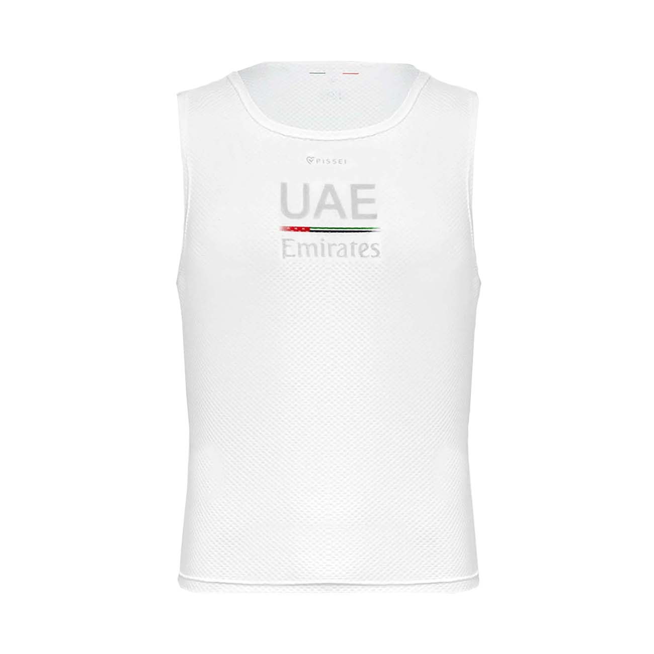 
                PISSEI Cyklistické triko bez rukávů - UAE TEAM EMIRATES 23 - bílá M-L
            