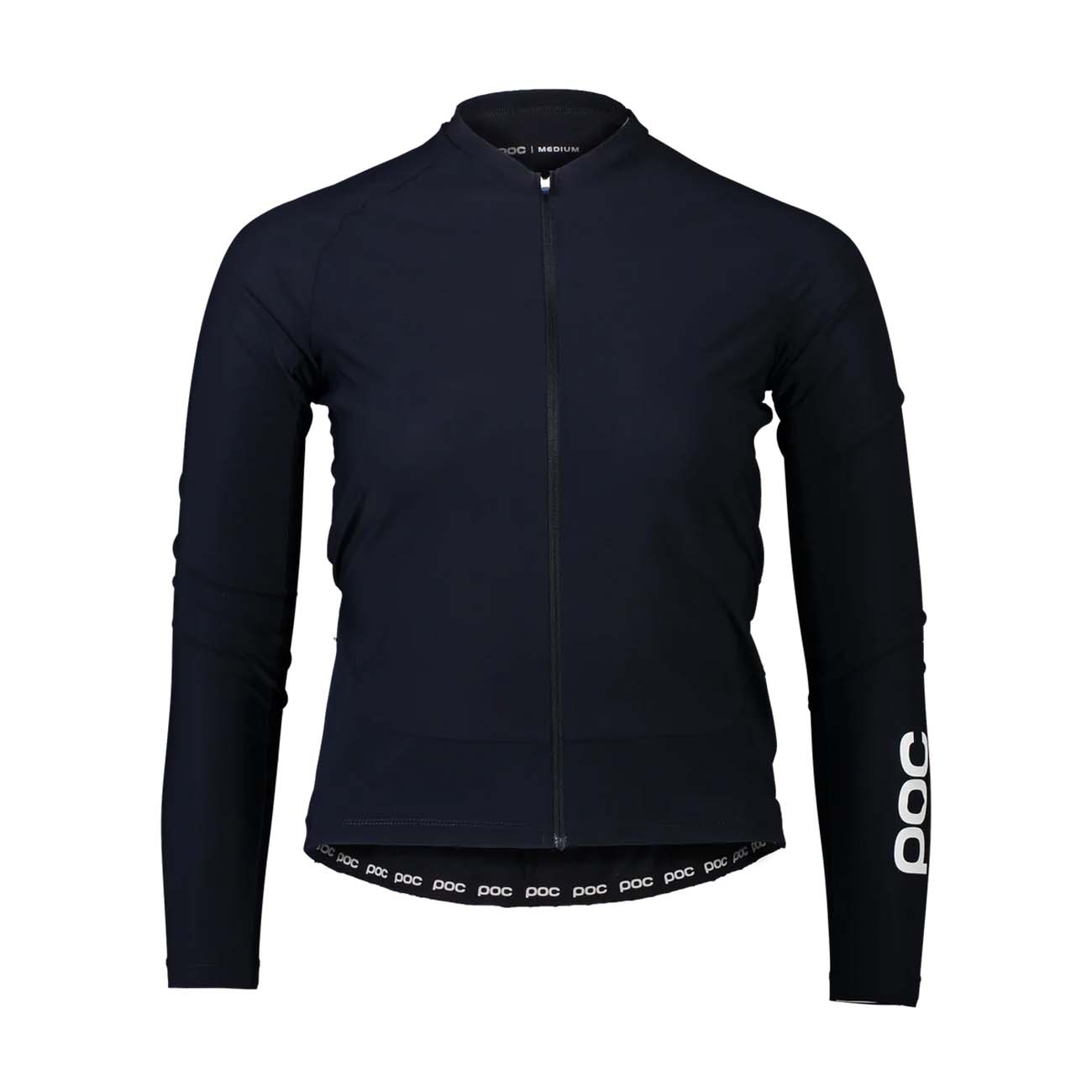 POC Cyklistický dres s dlouhým rukávem letní - ESSENTIAL ROAD LADY - černá L