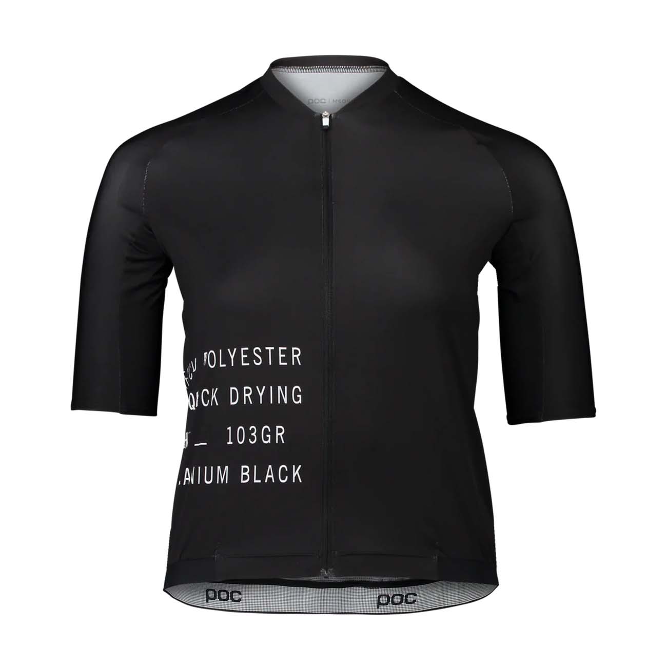 
                POC Cyklistický dres s krátkým rukávem - PRISTINE PRINT LADY - černá
            