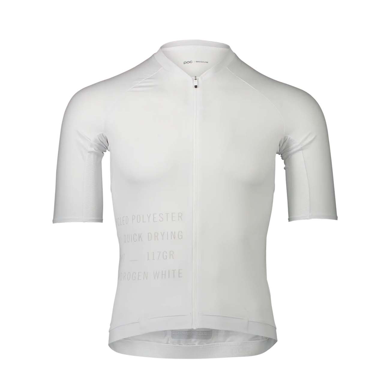 
                POC Cyklistický dres s krátkým rukávem - PRISTINE PRINT - bílá
            