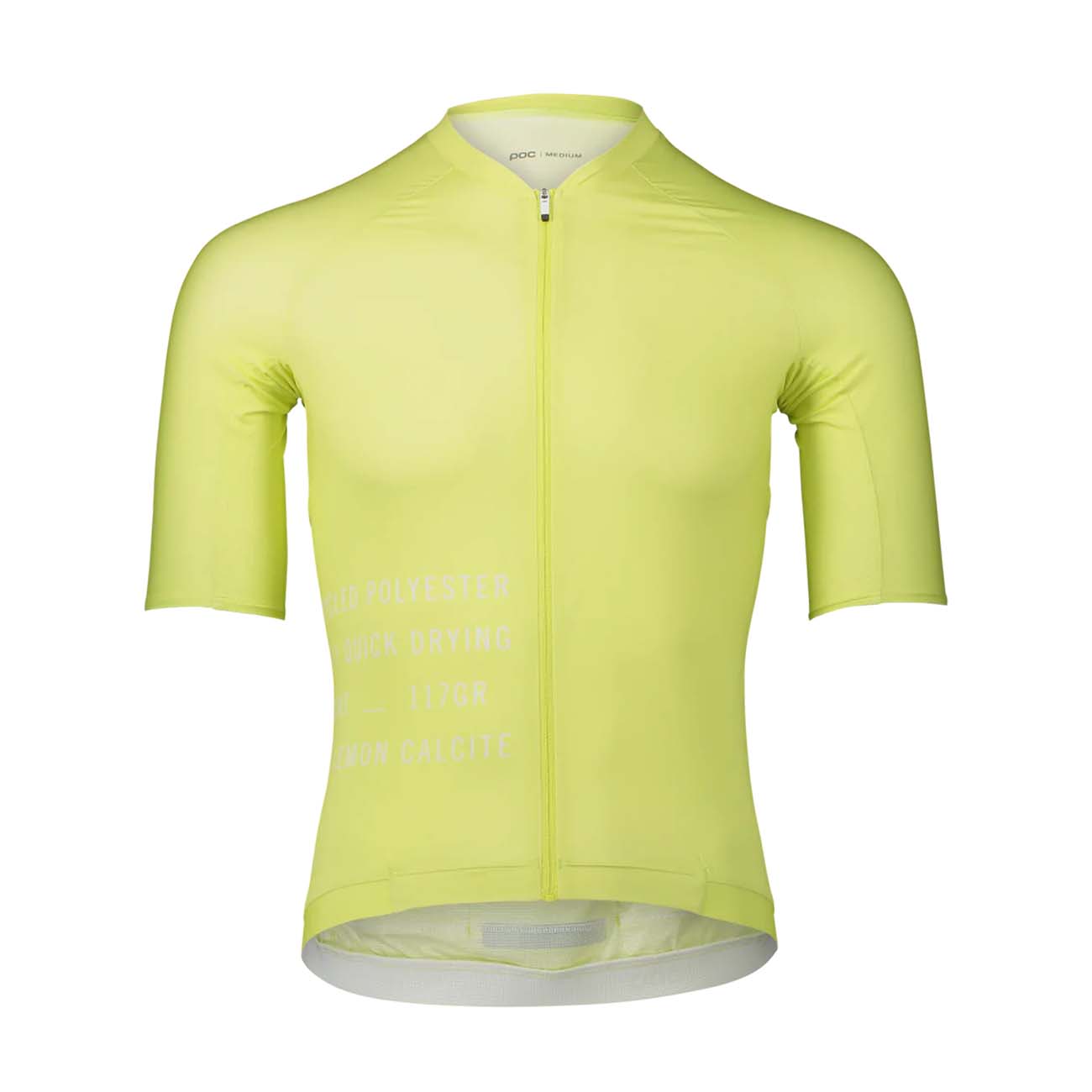 POC Cyklistický dres s krátkým rukávem - PRISTINE PRINT - žlutá XL
