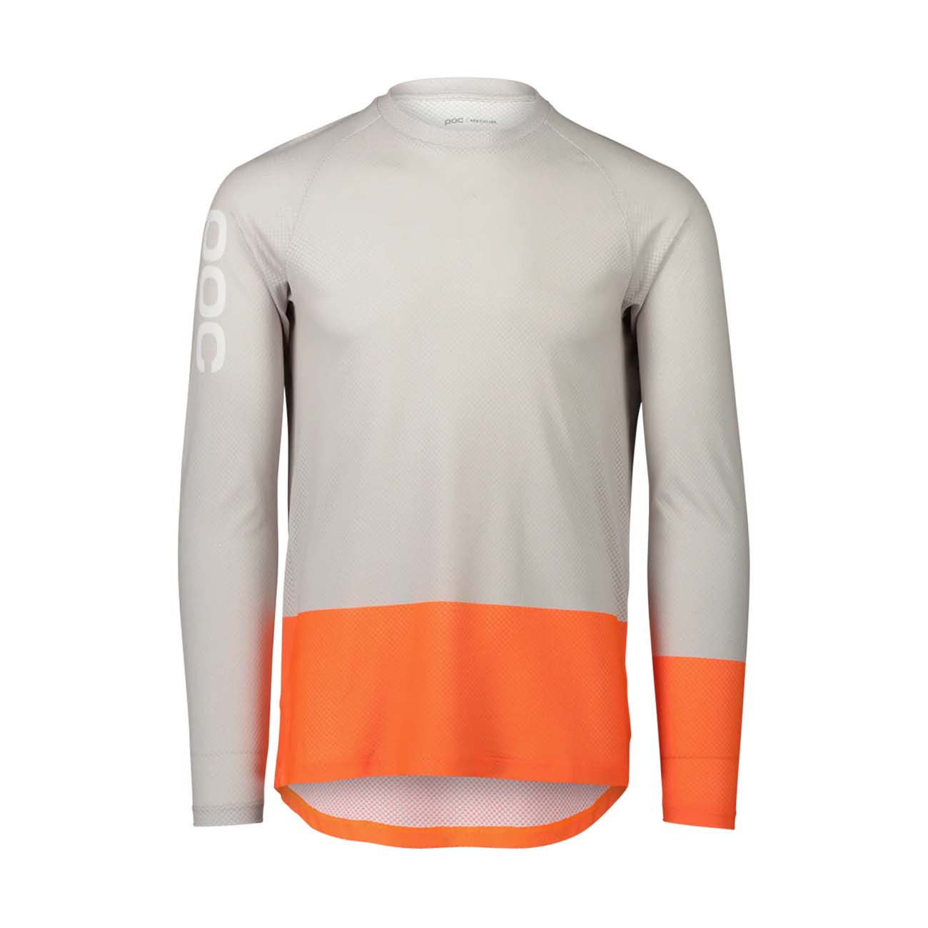 
                POC Cyklistický dres s dlouhým rukávem letní - MTB PURE LS - šedá/oranžová 2XL
            