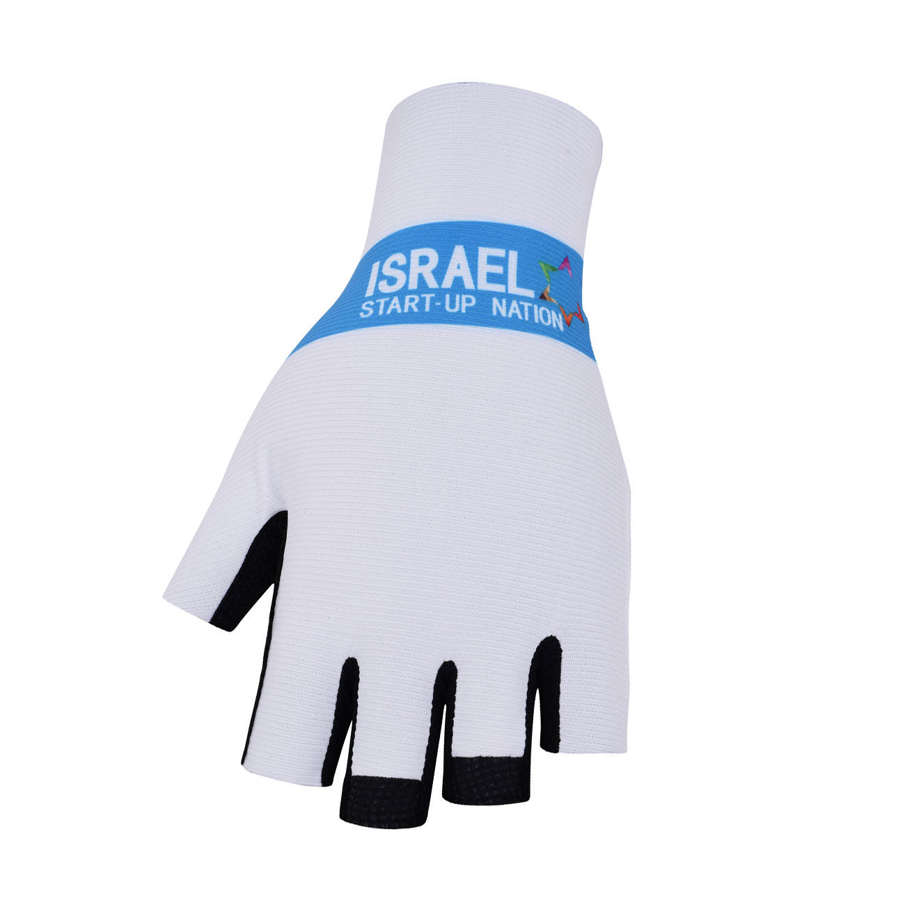 
                BONAVELO Cyklistické rukavice krátkoprsté - ISRAEL 2020 - modrá/bílá XL
            