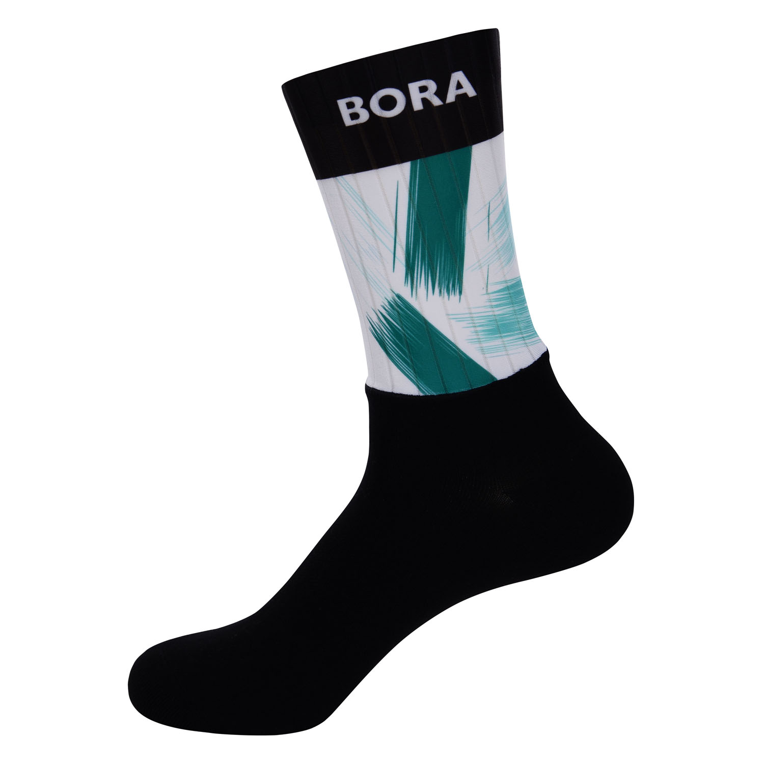 
                BONAVELO Cyklistické ponožky klasické - BORA 2022 - zelená/černá
            
