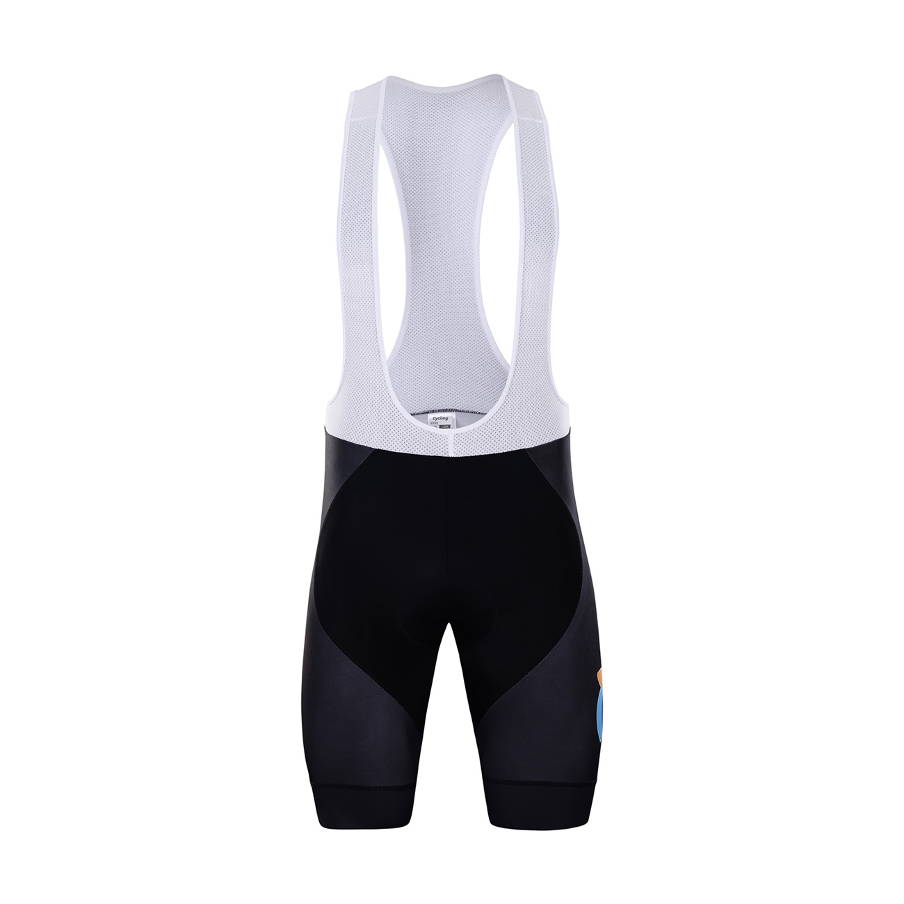 Levně BONAVELO Cyklistické kalhoty krátké s laclem - DSM 2022 - černá/modrá