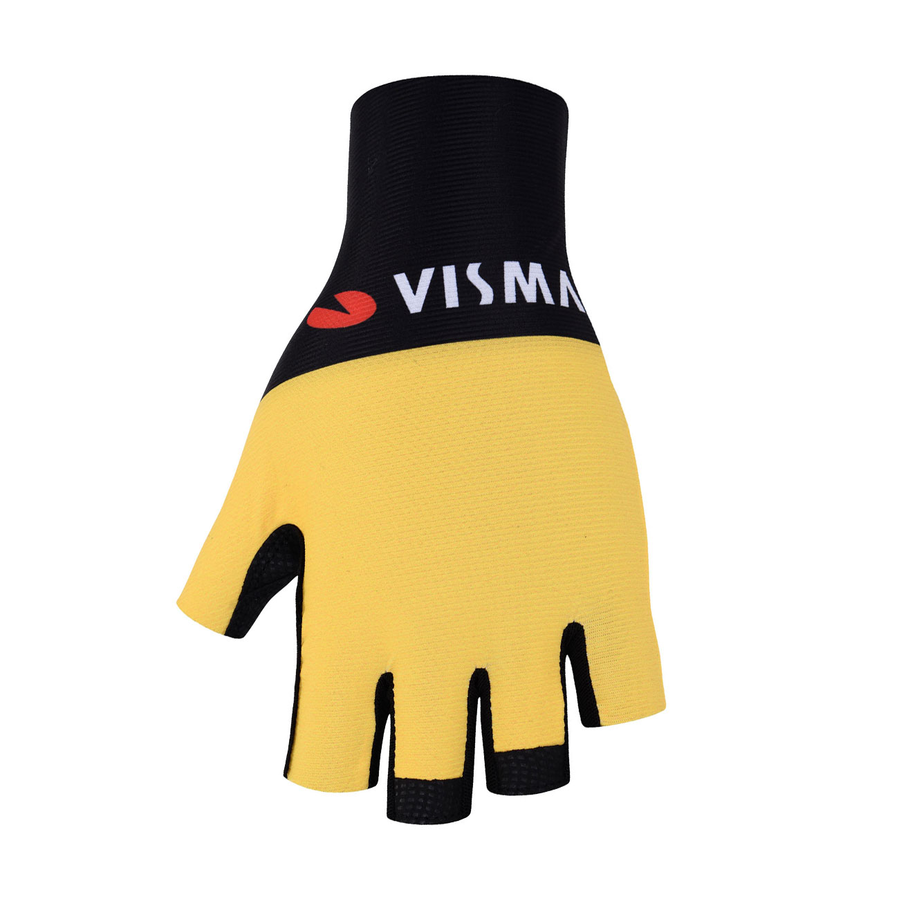 
                BONAVELO Cyklistické rukavice krátkoprsté - JUMBO-VISMA 2022 - žlutá/černá
            