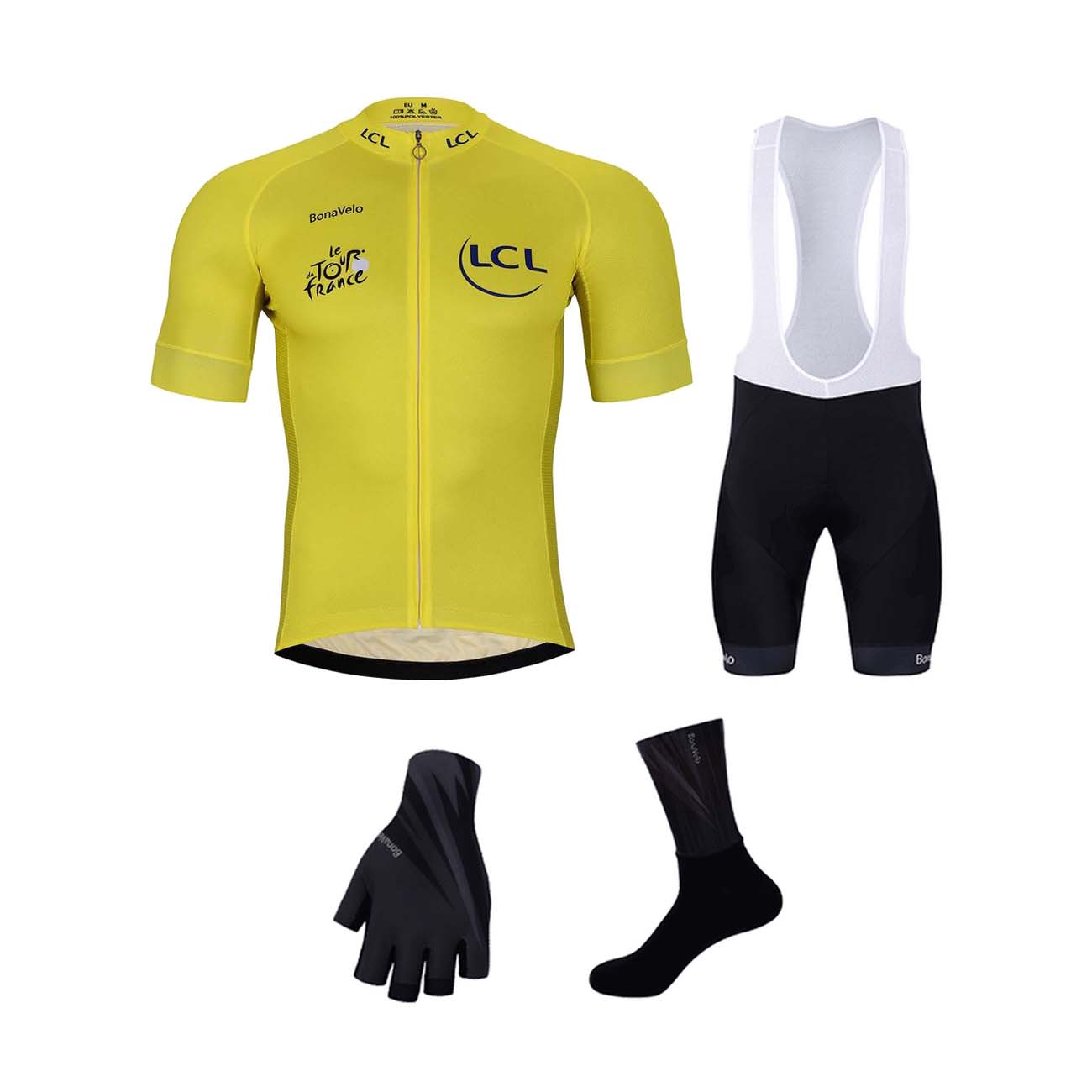
                BONAVELO Cyklistický mega set - TOUR DE FRANCE 2024 - černá/žlutá
            