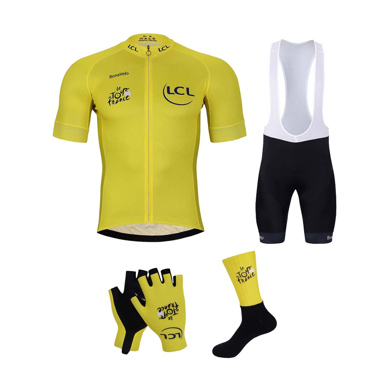 
                BONAVELO Cyklistický mega set - TOUR DE FRANCE 2023 - žlutá/černá
            
