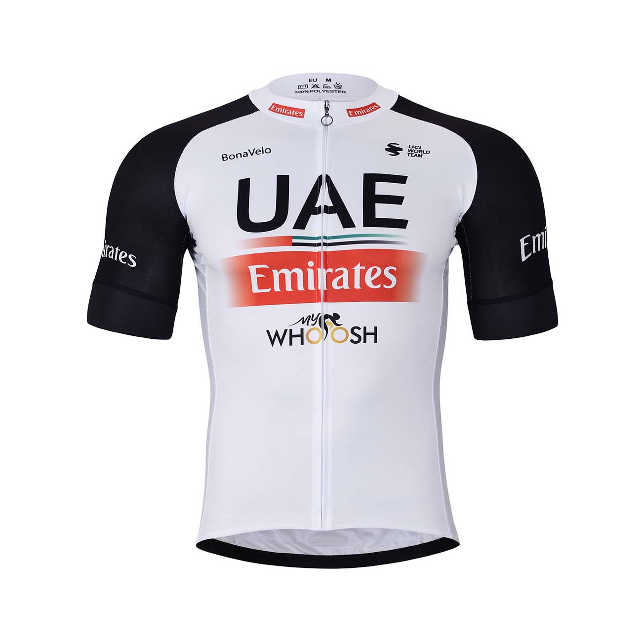 
                BONAVELO Cyklistický dres s krátkým rukávem - UAE 2023 - černá/bílá/červená 2XL
            