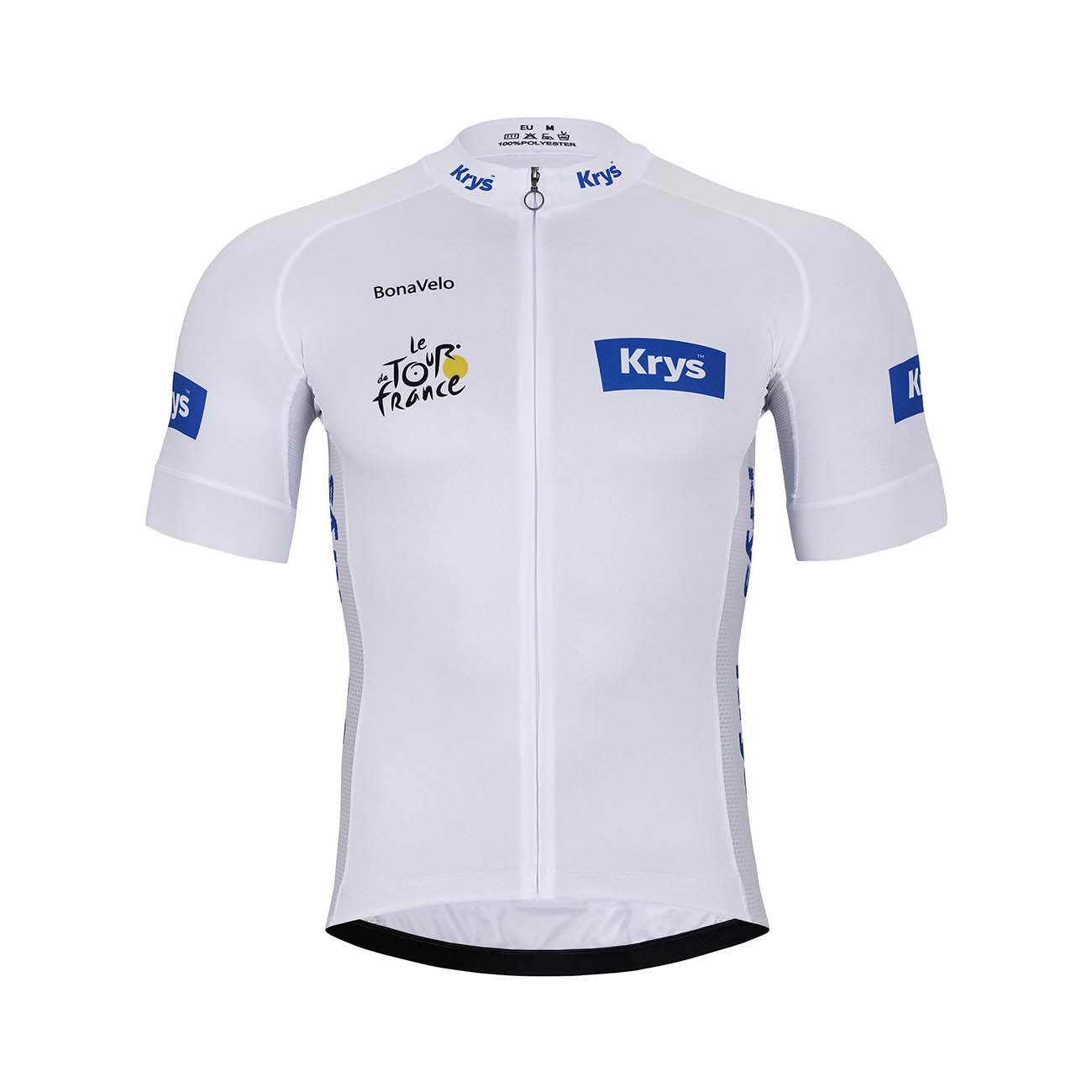 
                BONAVELO Cyklistický dres s krátkým rukávem - TOUR DE FRANCE 2024 - bílá L
            