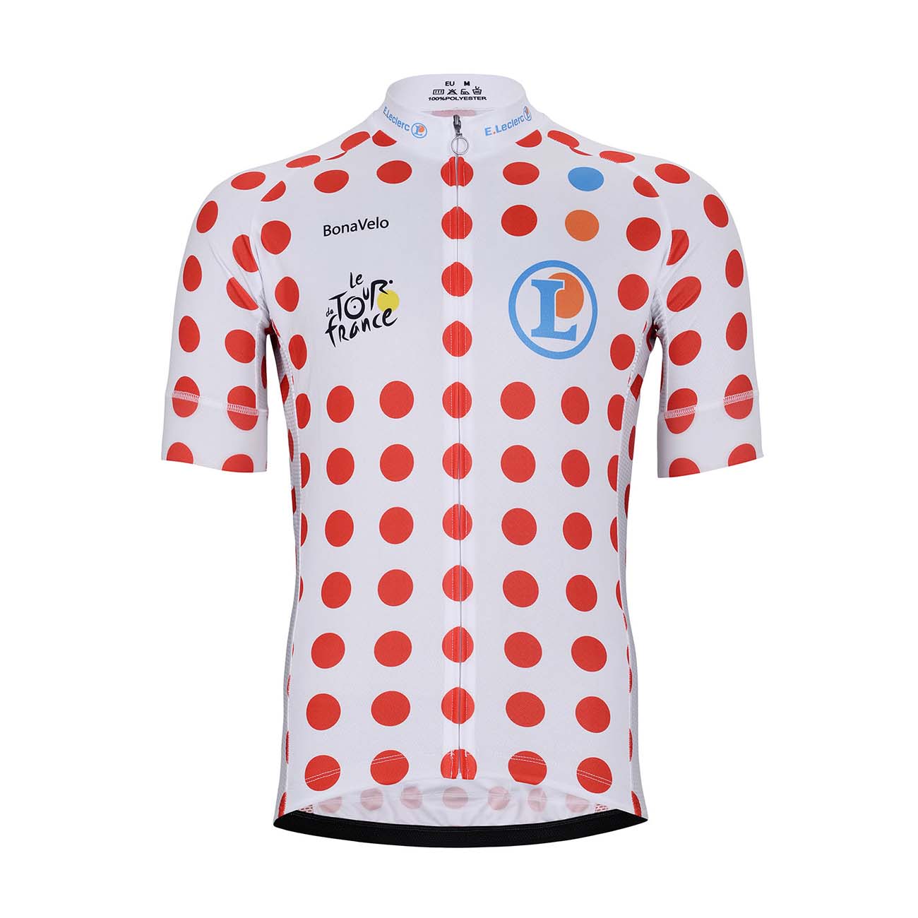 
                BONAVELO Cyklistický dres s krátkým rukávem - TOUR DE FRANCE 2024 - červená/bílá 2XL
            