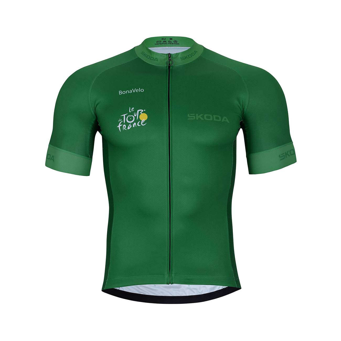Levně BONAVELO Cyklistický dres s krátkým rukávem - TOUR DE FRANCE 2024 - zelená S