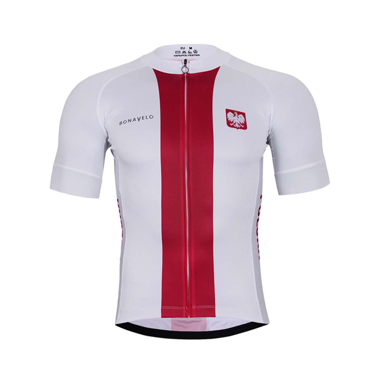 
                BONAVELO Cyklistický dres s krátkým rukávem - POLAND I. - bílá/červená XS
            