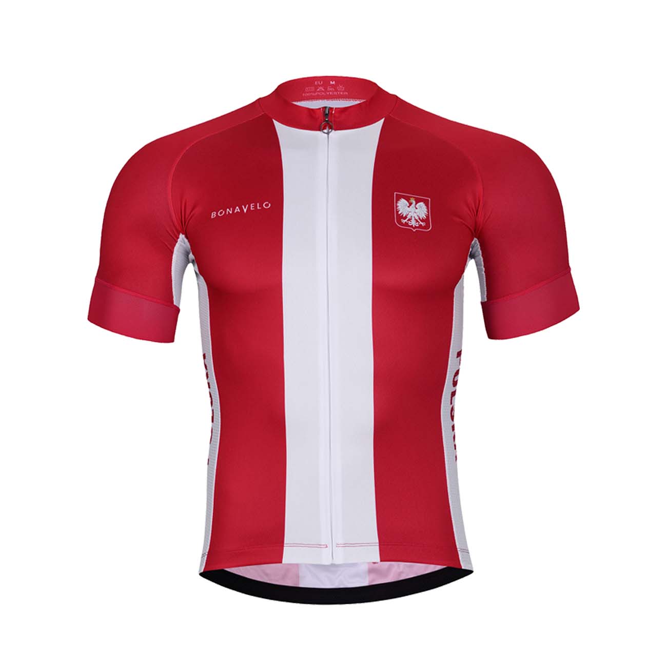 
                BONAVELO Cyklistický dres s krátkým rukávem - POLAND II. - červená/bílá 3XL
            
