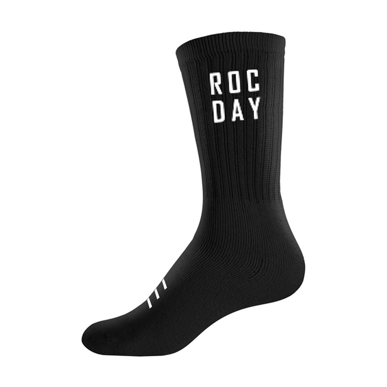 
                ROCDAY Cyklistické ponožky klasické - PARK - černá/bílá L-XL
            