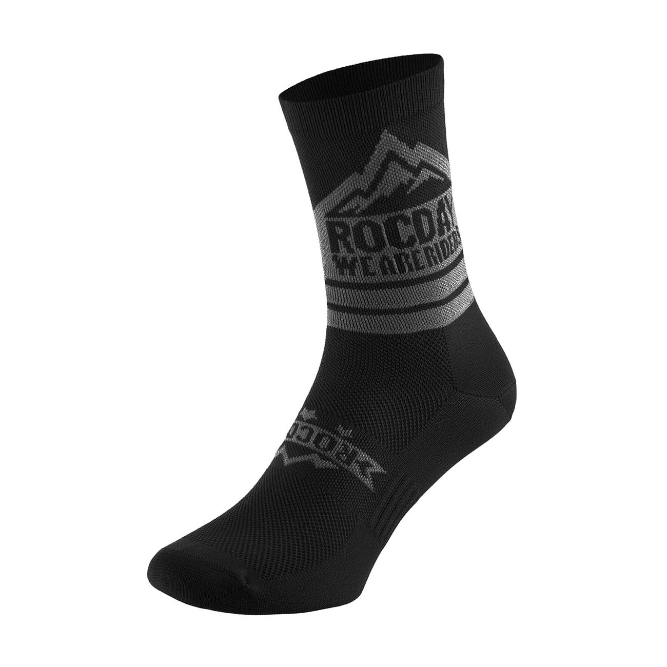 
                ROCDAY Cyklistické ponožky klasické - TRAIL - šedá/černá M-L
            