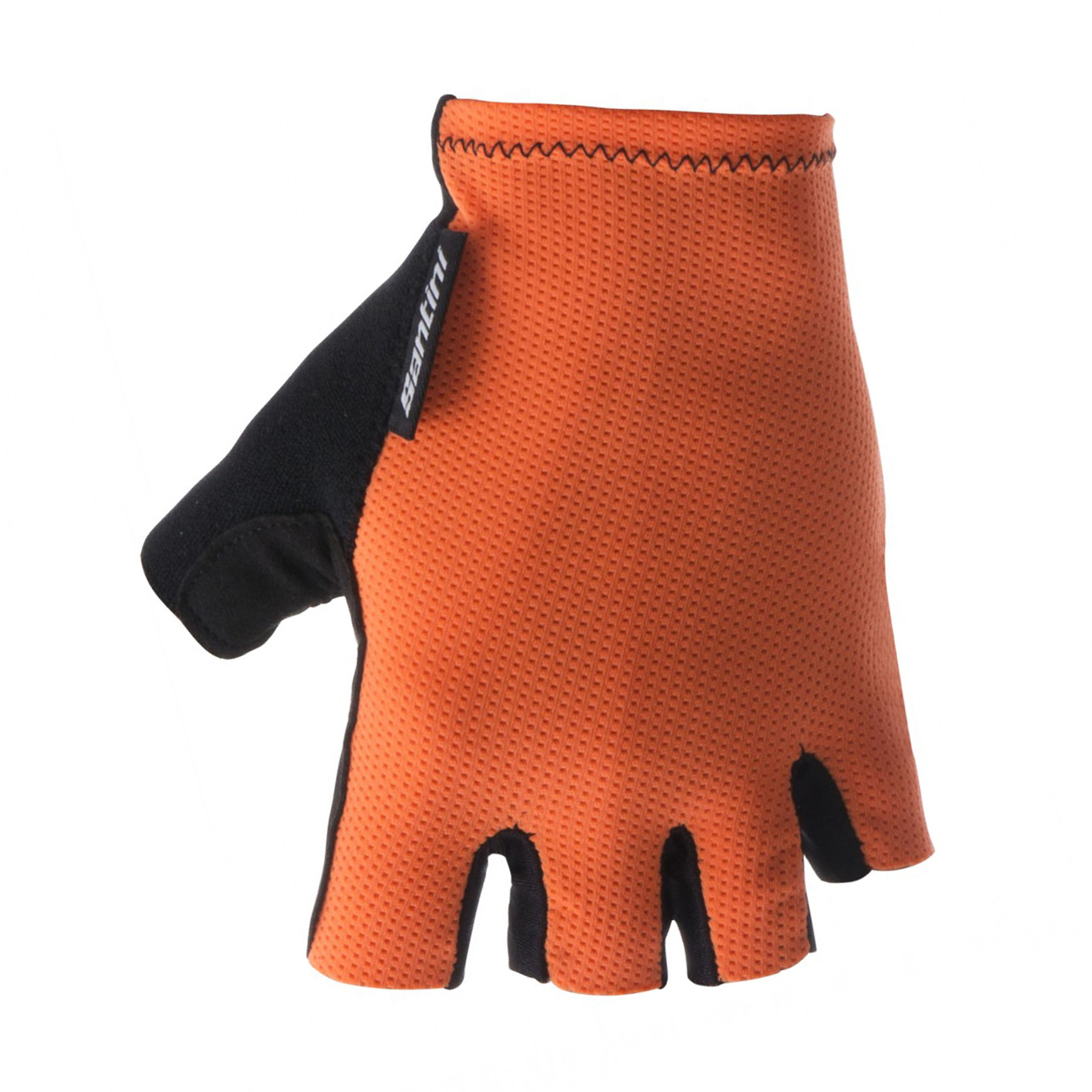 SANTINI Cyklistické rukavice krátkoprsté - BRISK - oranžová