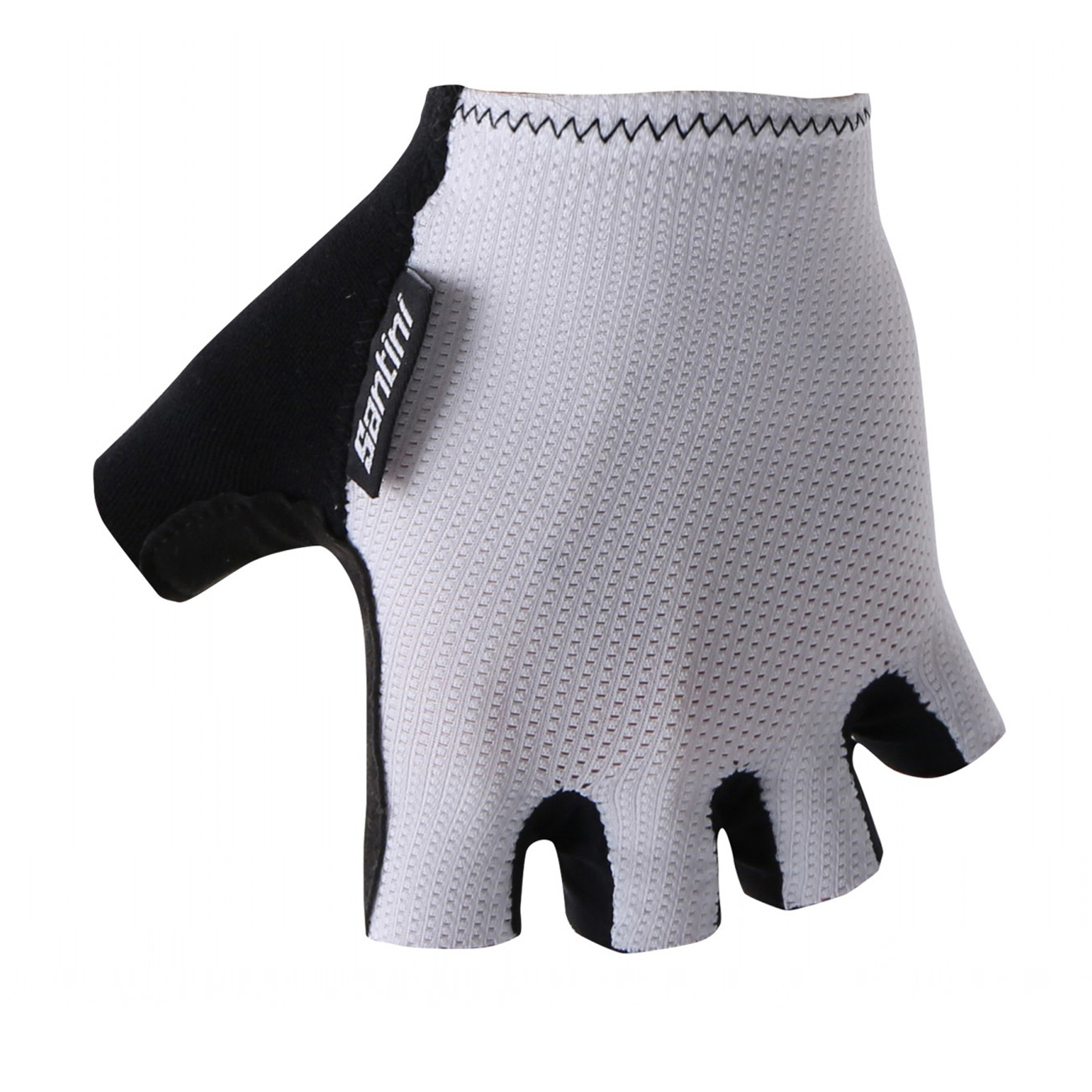 
                SANTINI Cyklistické rukavice krátkoprsté - BRISK - bílá M
            