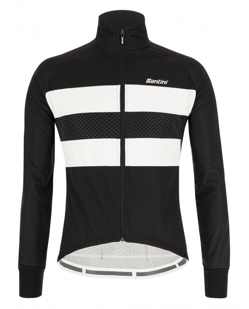 
                SANTINI Cyklistická zateplená bunda - COLORE BENGAL WINTER - černá L
            