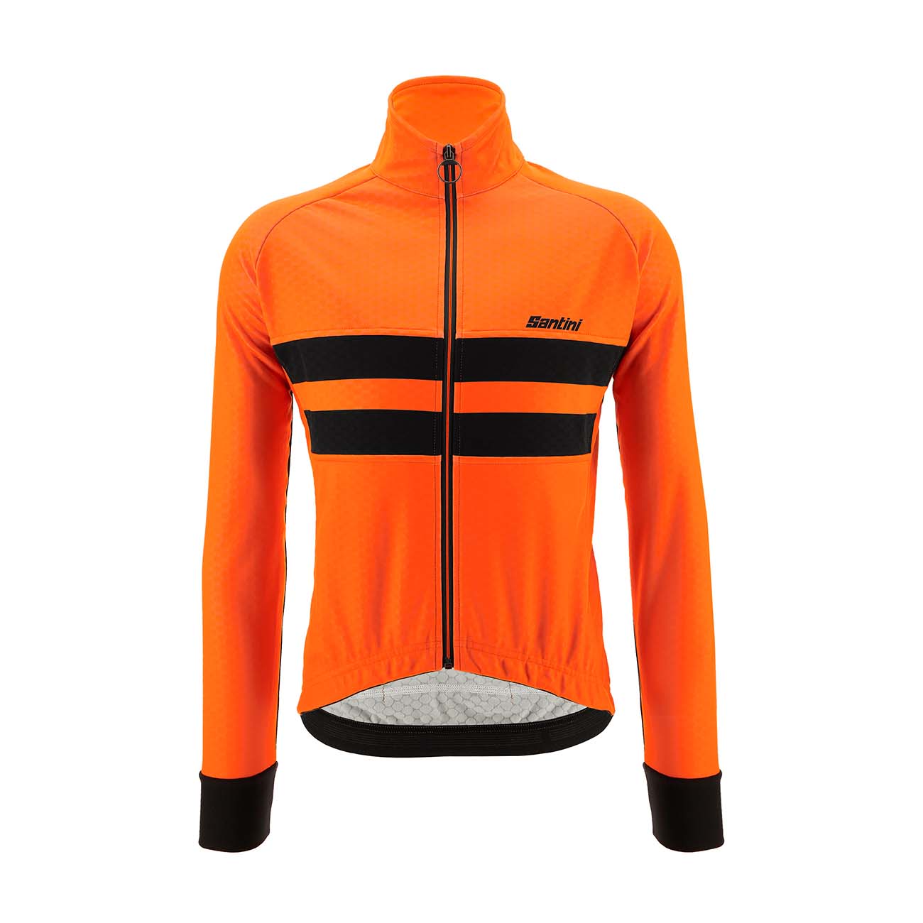 
                SANTINI Cyklistická zateplená bunda - COLORE HALO - oranžová
            