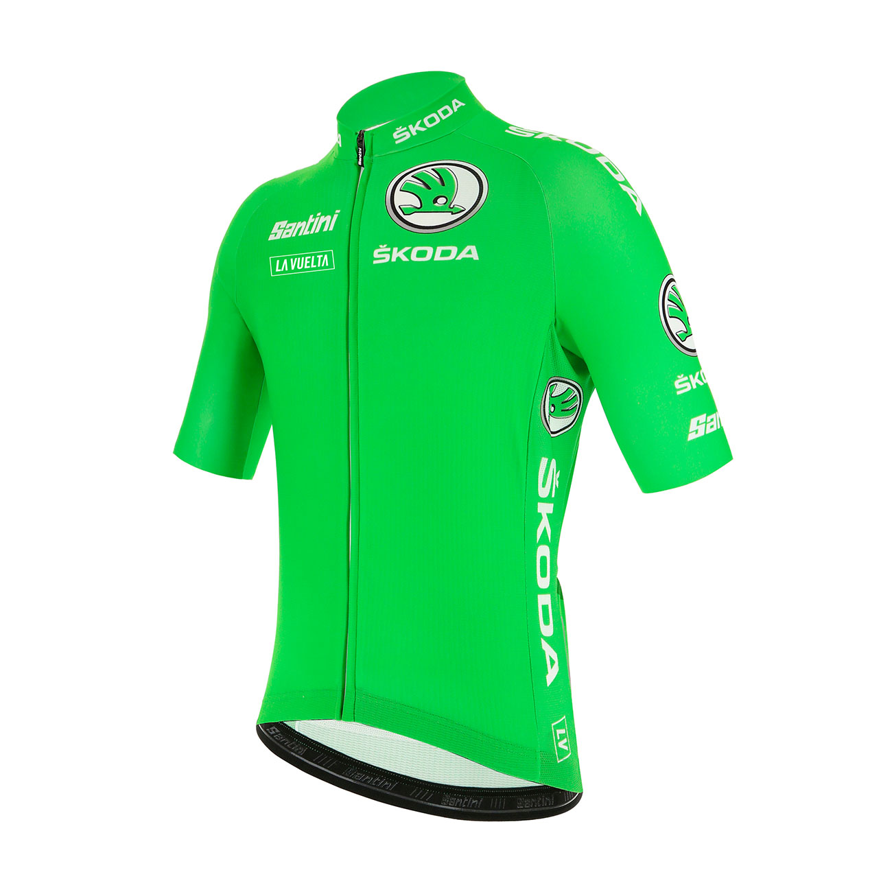 SANTINI Cyklistický dres s krátkým rukávem - LA VUELTA 2020 - zelená S
