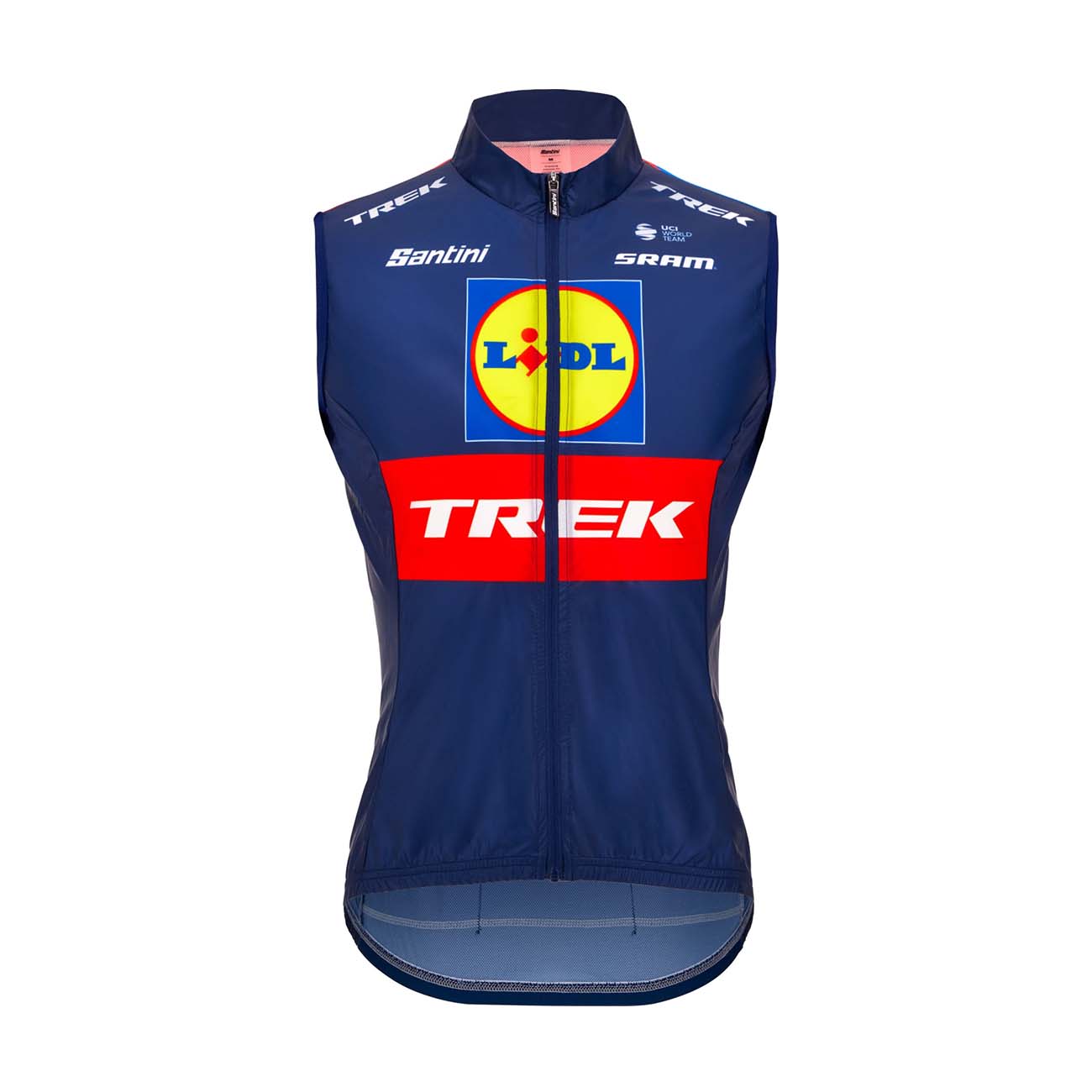 
                SANTINI Cyklistická vesta - LIDL TREK 2024 - modrá/žlutá/červená M
            