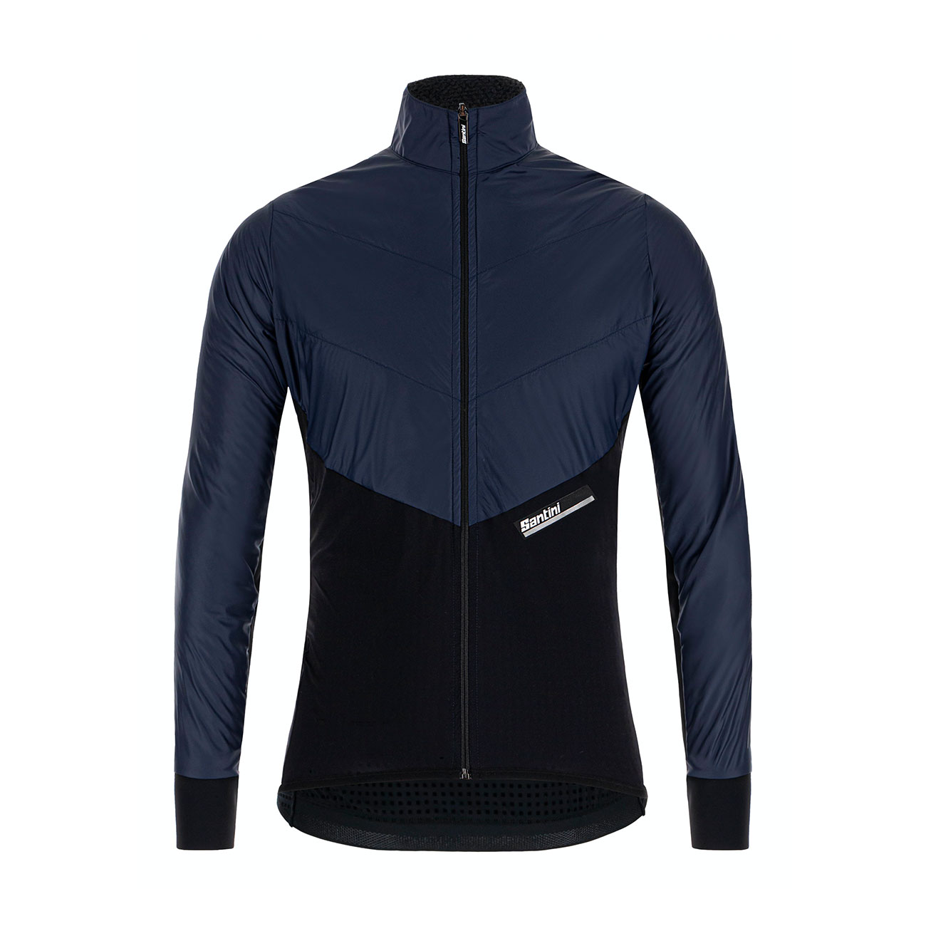 
                SANTINI Cyklistická větruodolná bunda - REDUX VIGOR - modrá/černá
            