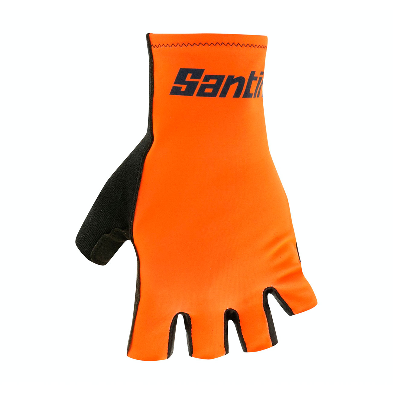 
                SANTINI Cyklistické rukavice krátkoprsté - ISTINTO - černá/oranžová
            