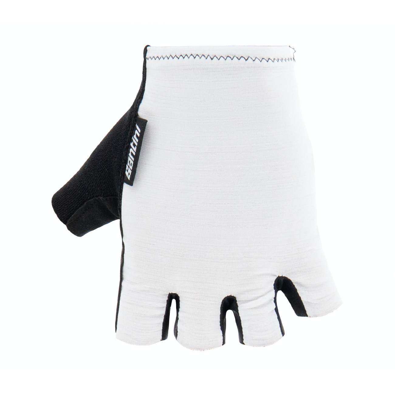 
                SANTINI Cyklistické rukavice krátkoprsté - CUBO - bílá
            