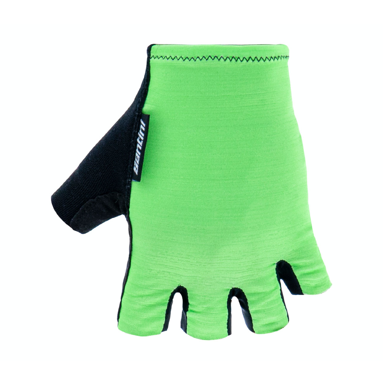 
                SANTINI Cyklistické rukavice krátkoprsté - CUBO - zelená M
            