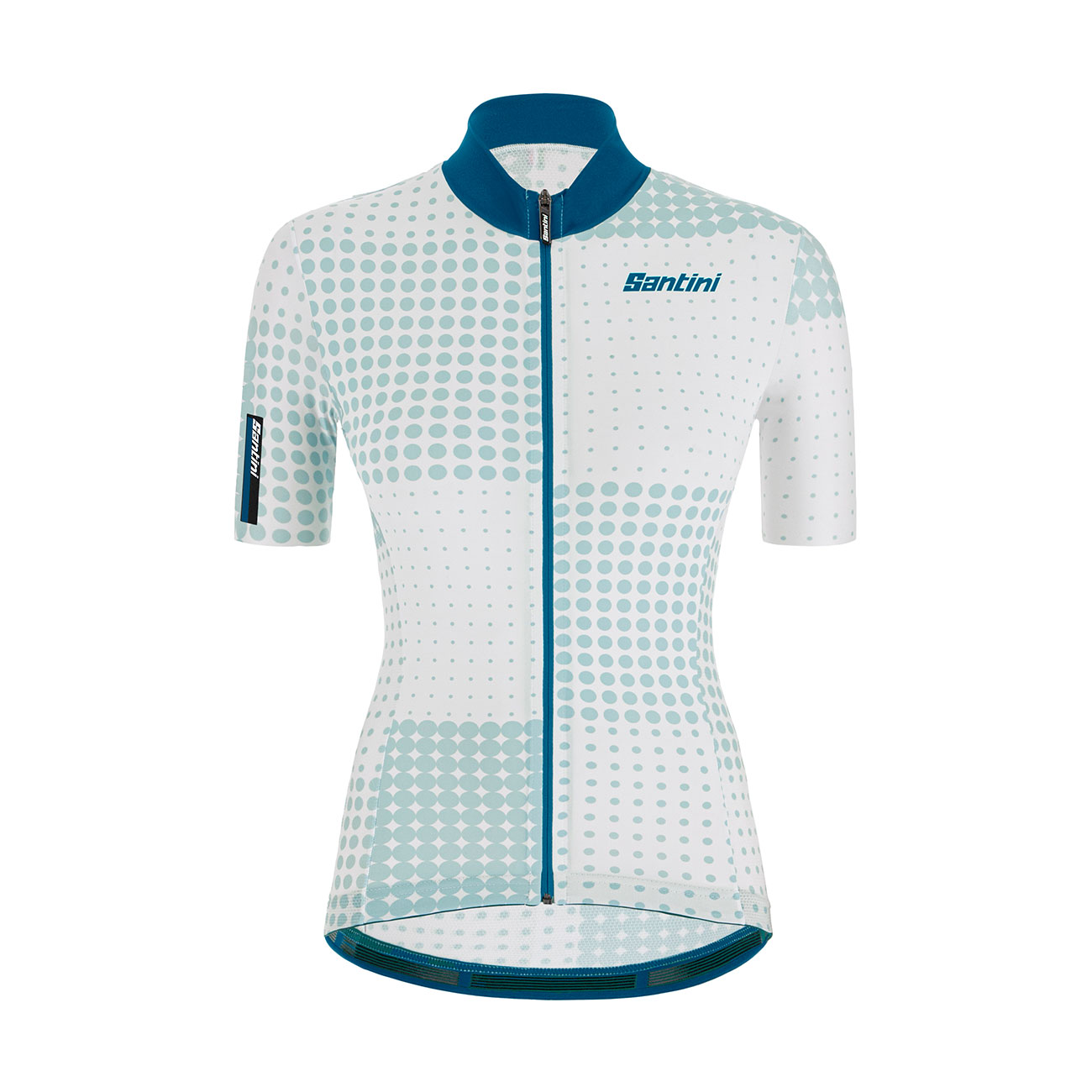 
                SANTINI Cyklistický dres s krátkým rukávem - TONO SFERA LADY - bílá/modrá S
            