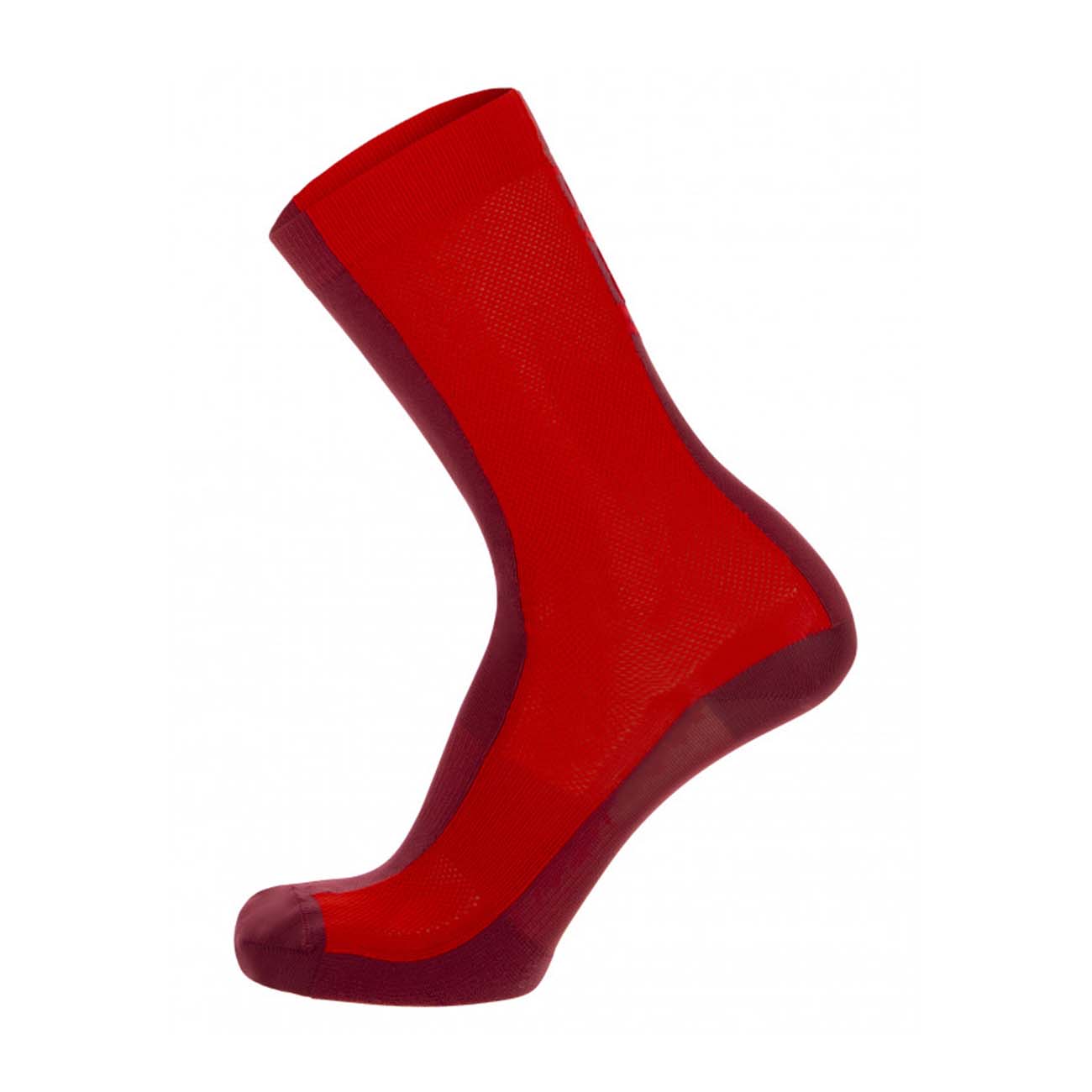 SANTINI Cyklistické ponožky klasické - PURO - červená M-L