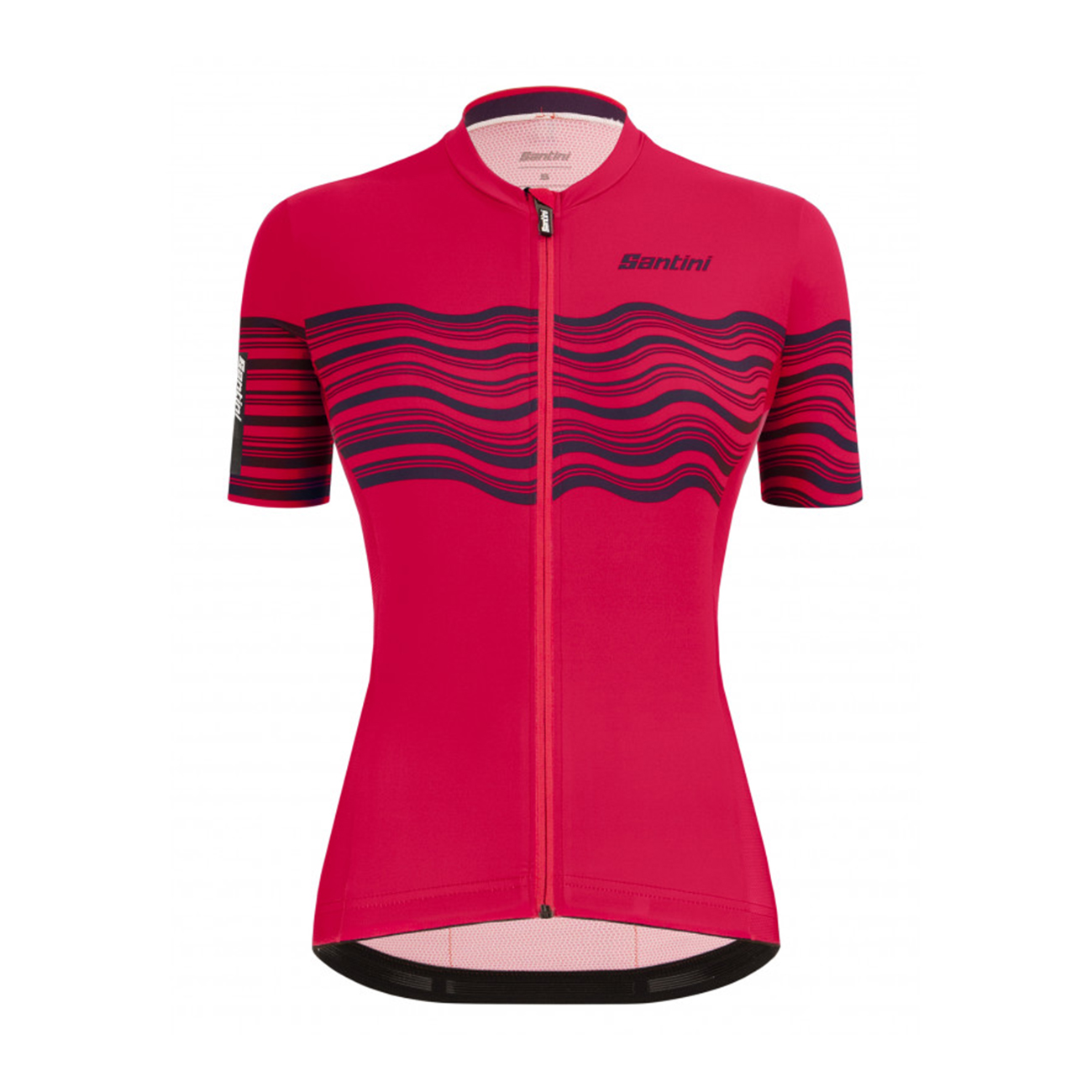 
                SANTINI Cyklistický dres s krátkým rukávem - TONO PROFILO LADY - růžová/černá
            