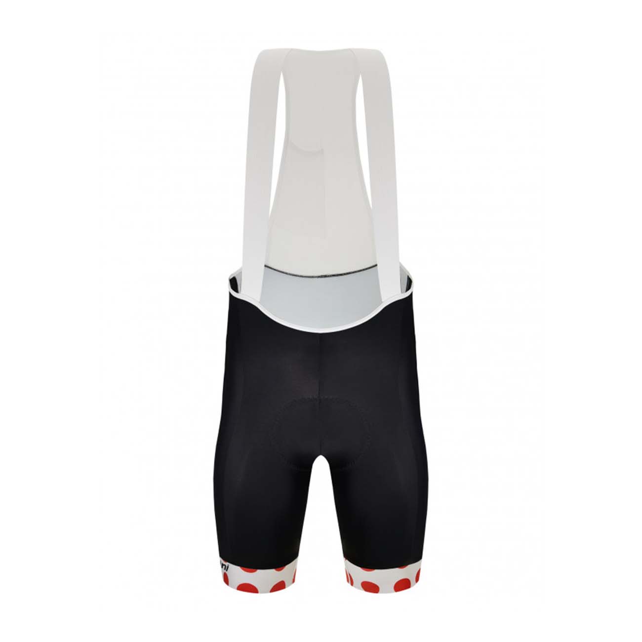 
                SANTINI Cyklistické kalhoty krátké s laclem - TOUR DE FRANCE 2022 - bílá/červená/černá
            
