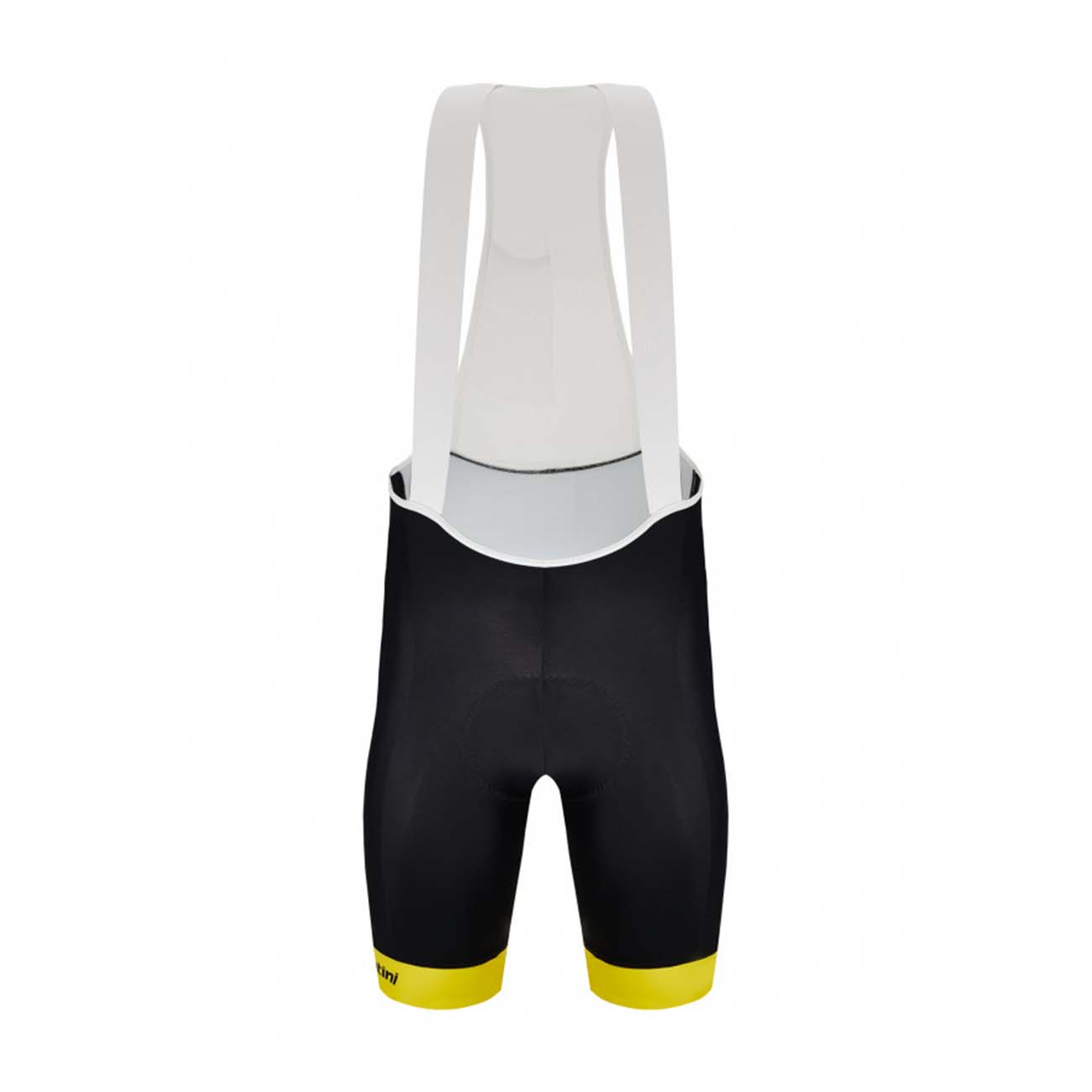 
                SANTINI Cyklistické kalhoty krátké s laclem - TOUR DE FRANCE 2022 - černá/žlutá XL
            