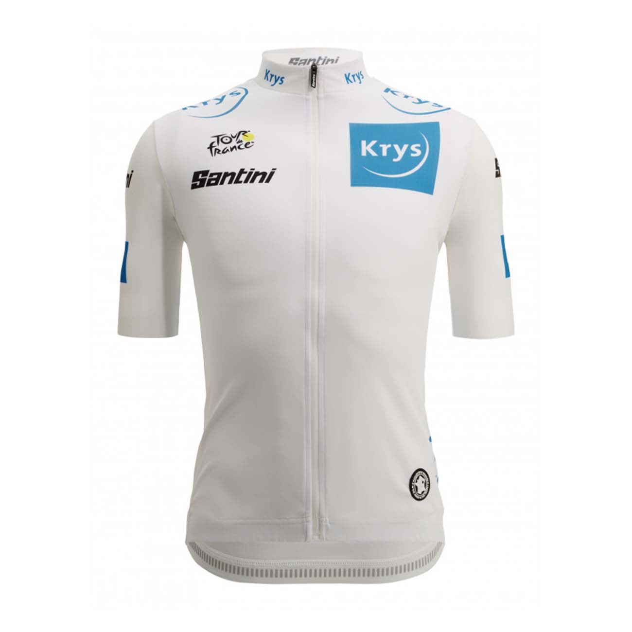 
                SANTINI Cyklistický dres s krátkým rukávem - TOUR DE FRANCE 2022 - bílá L
            