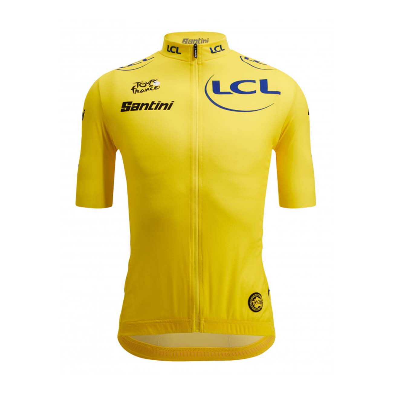 SANTINI Cyklistický dres s krátkým rukávem - TOUR DE FRANCE 2023 - žlutá 2XL