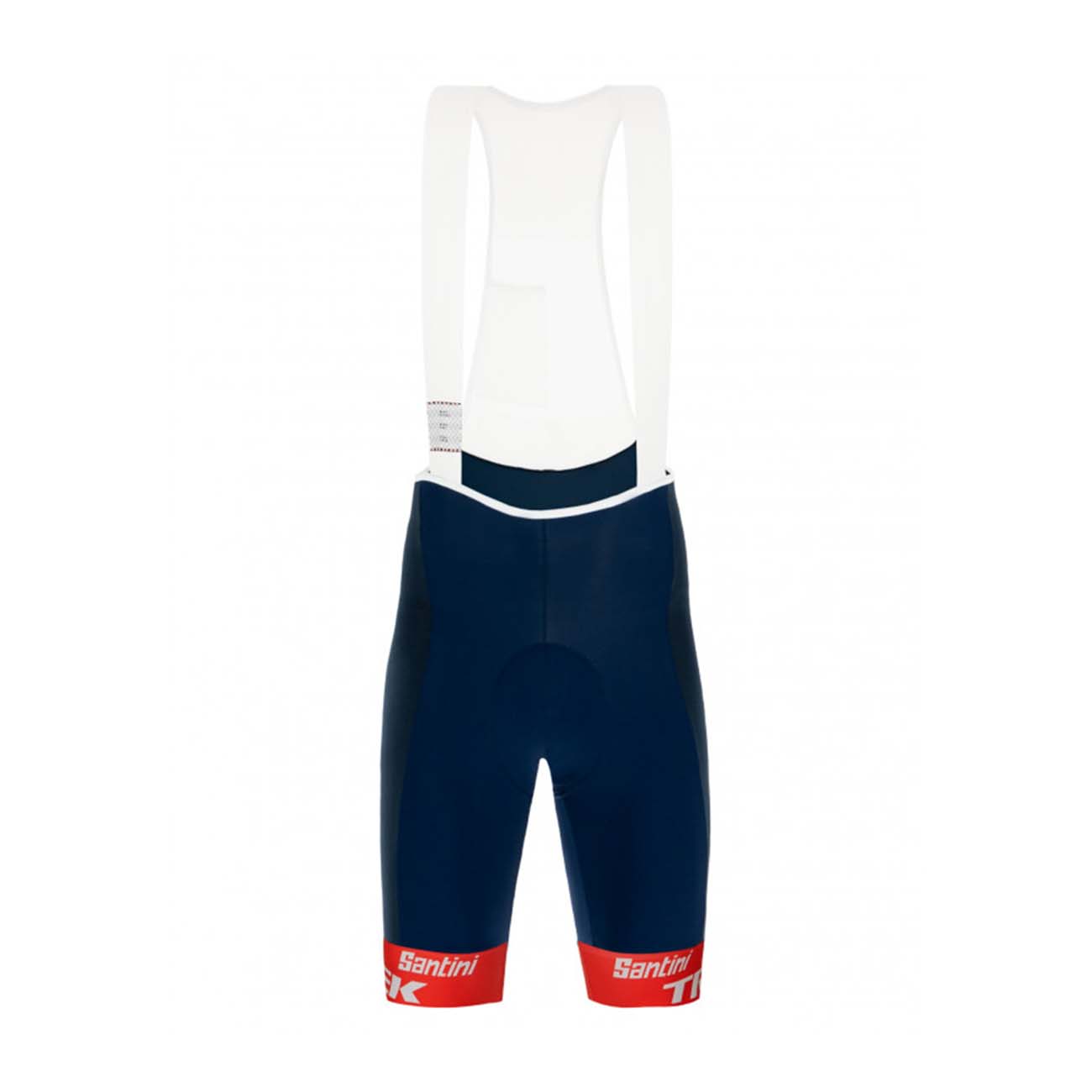 
                SANTINI Cyklistické kalhoty krátké s laclem - ORIGINAL kalhoty - červená/modrá 2XL
            