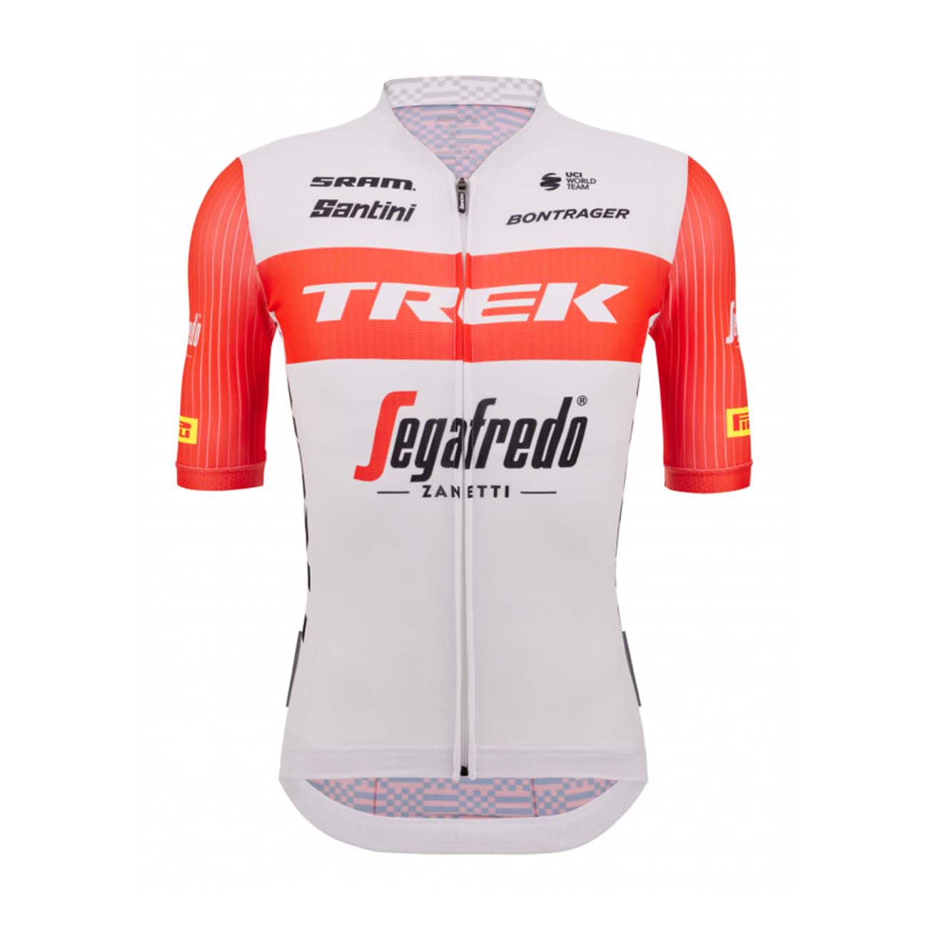 
                SANTINI Cyklistický dres s krátkým rukávem - TREK SEGAFREDO 2023 ORIGINAL - červená/bílá
            