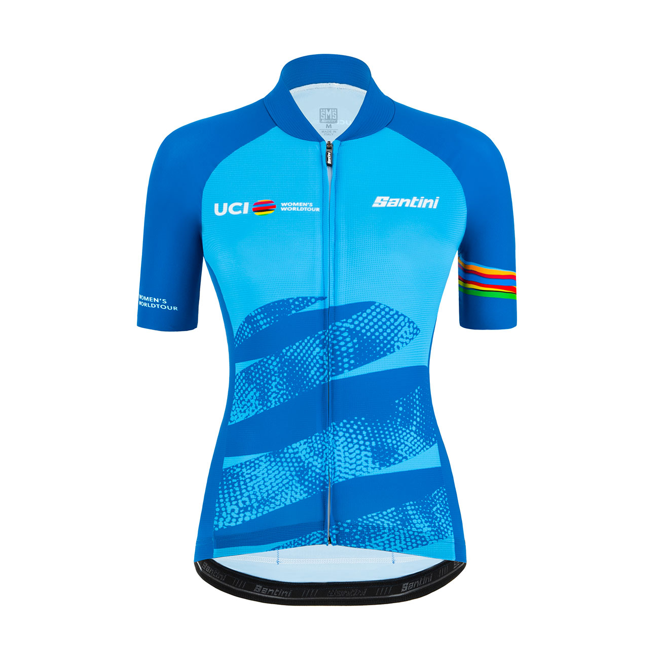 
                SANTINI Cyklistický dres s krátkým rukávem - UCI WORLD ECO LADY - světle modrá
            