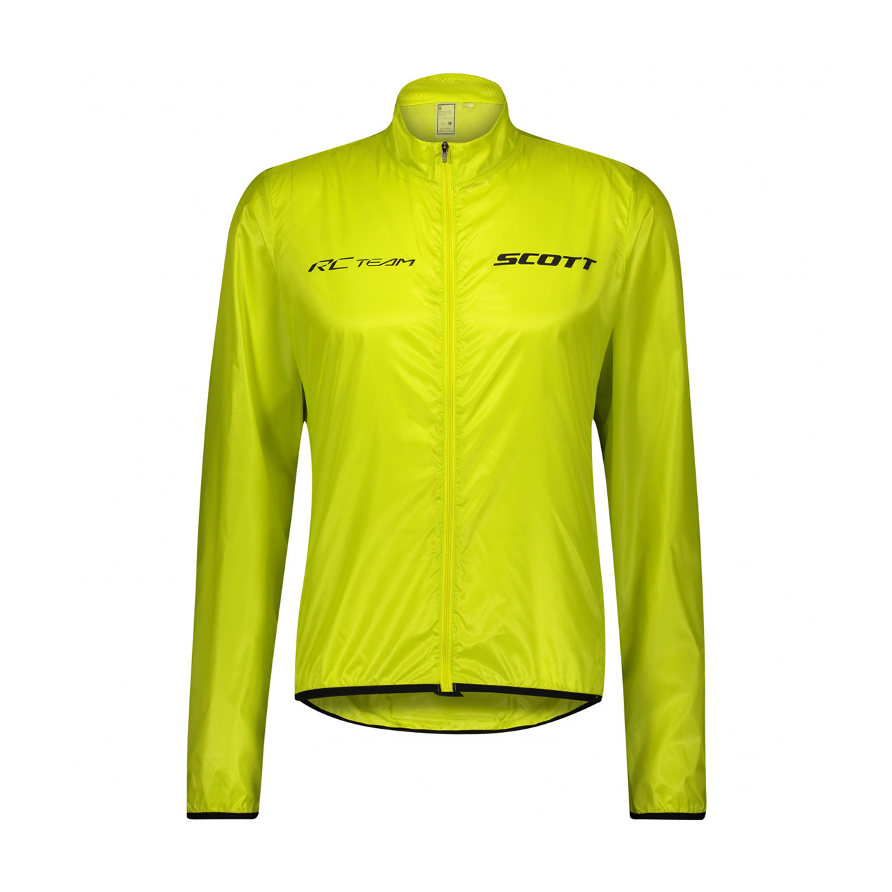 SCOTT Cyklistická větruodolná bunda - RC TEAM WB - žlutá S