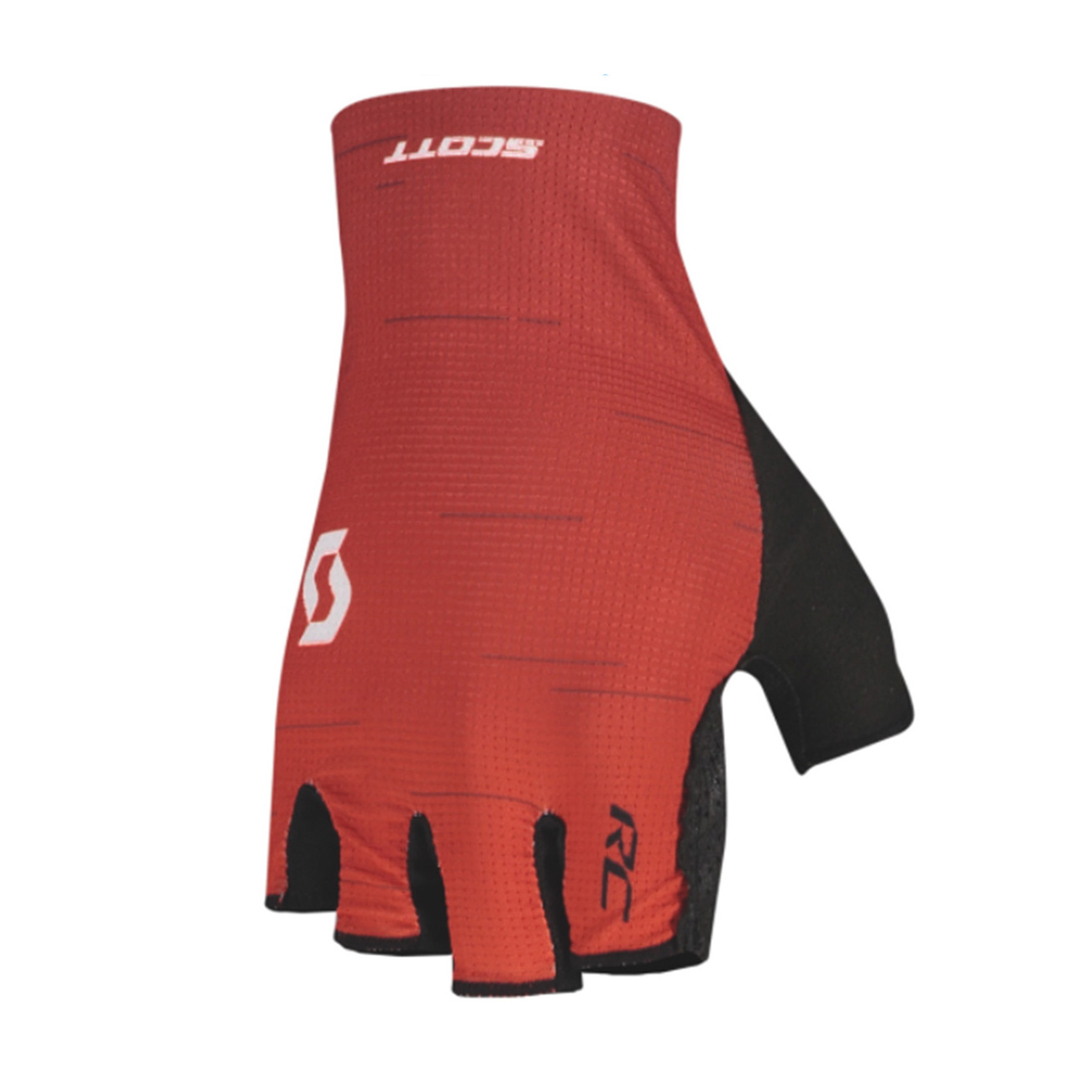 
                SCOTT Cyklistické rukavice krátkoprsté - RC PRO - černá/červená
            